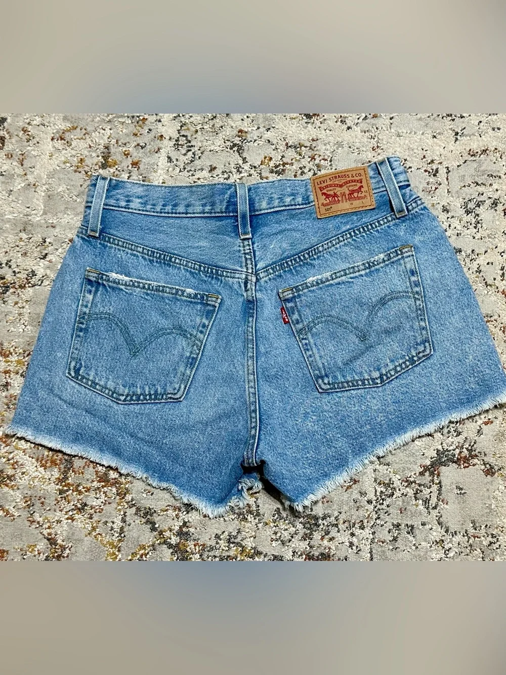 LEVI’S 501® Original High Waist Denim Cutoff Shorts size 30